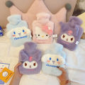 Plush Hot Water Bag Cinnamoroll Plus Velvet Thickened Explosion-Proof Hot Water Bag Large Hand Warmer Cartoon Plush Hand Feet Warmer Bag for Period Pain Relieve. 