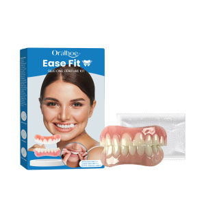 Silicone Dentures Comfortable False Teeth Seamless Design Smile Retainer Oral Care Accessory