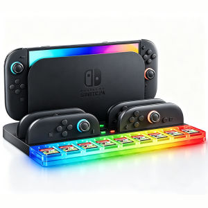 Charging Base For Nintendo Switch 2 Joycon (2026) Storage Tower For Game Card Mini USB Powered Dock