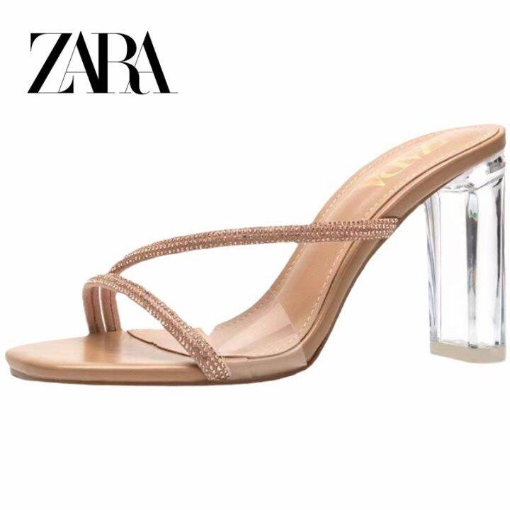 Transparent hot sale sandals zara