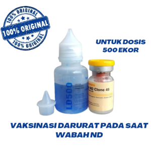 VAKSIN MEDIVAC ND CLONE 45 - 500 dosis pencegahan penyakit ayam