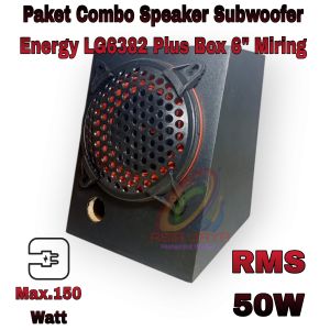 Paket Combo Speaker Rakitan Subwoofer 6 Legacy Energy LG 6382 / LG638 2 MK1 +Box Miring + tutup 6