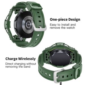 Case+Band for Samsung Galaxy Watch 5 40mm 44mm No Gaps sports Silicone Strap for Galaxy Watch 5 watchband Bracelet