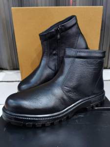 Sepatu Safety Kulit Pria King Ramses 806 ( Produksi Sendiri ) Ujung Besi Oil resistant Shoes