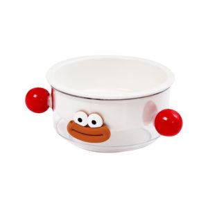 FANGAN ความจุขนาดใหญ่ ชามอาหารสัตว์เลี้ยง 2 in 1 ไม่ลื่น หลายฟังก์ชัน ชามอาหารสุนัข ภาชนะบรรจุอาหาร การ์ตูน ที่ให้อาหารสัตว์เลี้ยง การให้อาหารแมว