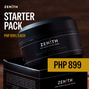 Zenith Anti-Aging Tallow Cream - Repairs Wrinkles & Acne - Night Cream Made For Filipino Men