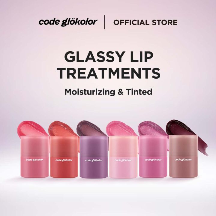 THE FACE SHOP Code Glokolor Color Lipcerin ™ 15ml (5 Shades) - Vegan Moisturizing & Hydrating Lip Balm for Dry, Flaky Lips