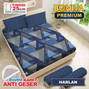Sprei Bonita Ukuran 180x200 King Tinggi 20 Fitted 3D Disperse