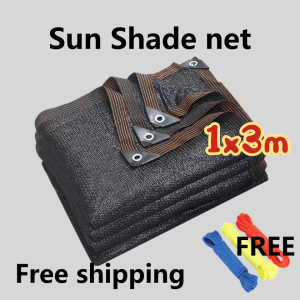 【BUY 1 TAKE 1 ROPE】Heavy Duty Thick 48-pin Anti-UV Sunshade Net 90% Shading Rate Outdoor Garden Net Farm Net Greenhouse Net Shade Cloth Net Car Cover Sunshade Outdoor Waterproof