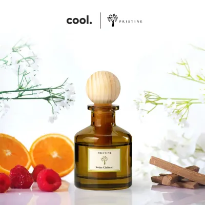 Pristine Ball Diffuser | Swiss Chateau | Hotel | Essential Oil | 50ml | Wardrobe Fragrance | Scent Freshener for Wardrobe