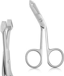 Nhíp cắt chuyên dụng có tay cầm Nhíp tỉa lông mày bằng thép không gỉ có diện tích bề mặt lớn hơn giúp tỉa chính xác phù hợp cho cả nam và nữ dùng để tỉa lông trên mặt không làm gãy lông.