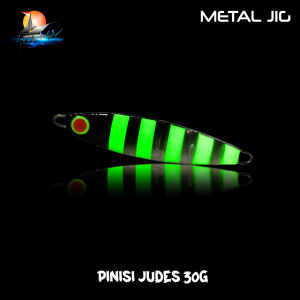 Metal Jig Lure Pinisi Judes 30gr Handmade - Blacky GID