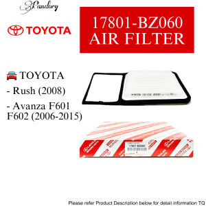 【💯ORIGINAL】17801-BZ060 TOYOTA AIR FILTER RUSH 2008/ AVANZA F601/ AVANZA F602 (2006-2015) TOYOTA ENGINE FILTER