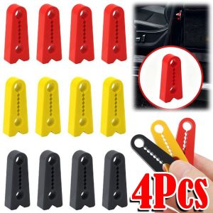 GTRBFDS 4Pcs Soundproofing Car Door Lock Sound Deadener Buffer Shock Absorber Silicone Sound Damper Door Lock Buffer Seal Car Door Lock Protectors for Quieter Closing