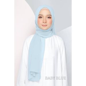 Shawl Keknis Plain Heavy Chiffon 1.8m