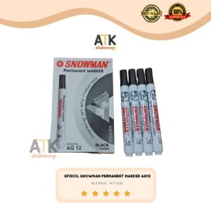 Spidol Snowman AG12 Permanent Marker AG-12 atk