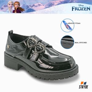 Disney Frozen Black School Shoes with Memory Foam for Kids Girls Avaluna