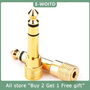 [COD] E-WOITD 6.5mm Male Plug To 3.5mm Female Jack Stereo Headphone Audio Adapter Home Connectors Adapter Microphone 6.5mm To 3.5mm Audio Adapter Microphone Amplifier Conversion Head