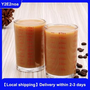 【Local shipping】 90 120ml Heat-resistant Measuring Cup Milk Jigger Ounce Cup With Handle For Espresso Coffee Barista Accessories