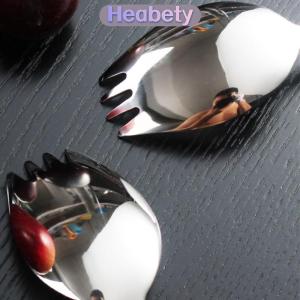 Heabety  304 thép không gỉ ngã ba hộ gia đình spork muỗng một salad muỗng bánh trái cây ngã ba phương Tây Bộ đồ ăn