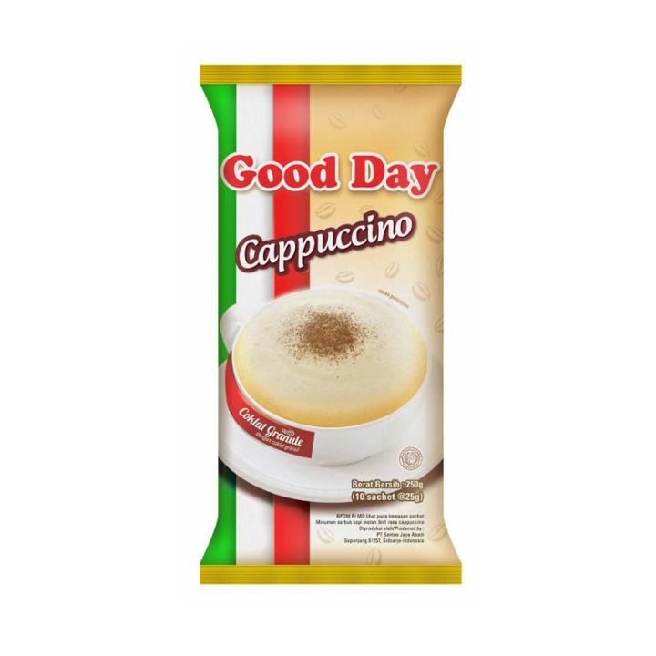 GOOD%20DAY%20Cappuccino%201%20Pack%20(10%20x%2025%20gr)%7C%20Juragan%20Snack%20Food%20-%20Image%202