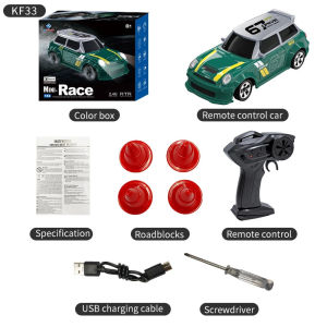 JDD[Fast Delivery][Original Available]NEW KF33 1:64 2.4G High speed Drift Rc Car 4WD Remote Control Car Four Wheel Drive Radio ControlledRacing Model Boy Toy Gift
