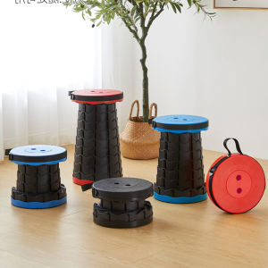 DELI KURSI BANGKU LIPAT KOKOH PORTABLE TARIK TELESKOPIC FOLDING BULAT FREE TAS KURSI CAMPING OUTDDOR