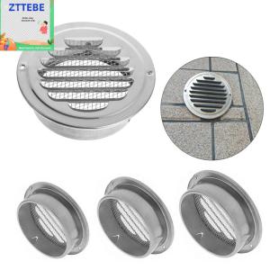 1x Stainless Steel Exterior Wall Air Vent Grille Various Size Round Ducting Ventilation Grilles Home Office Air Vent