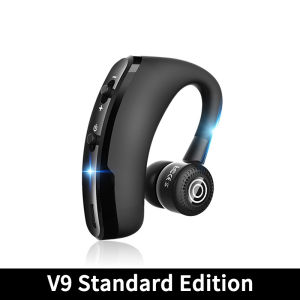 DISOUR Original V9S V9 Business Bluetooth Headphone LED Display 270°Rotation Left Right Ear UniversalWith Mic Voice Control YES/NO Sport Waterproof Wireless Earphone ENC HiFi Stereo Music Earbuds For All Smartphone