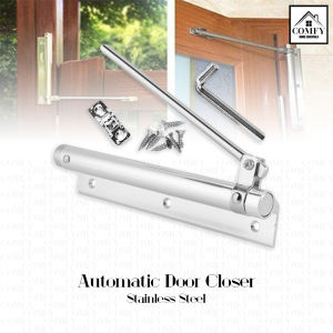 High-Quality Stainless Steel Automatic Door Closer: Silent & Adjustable