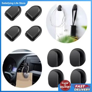 10pcs Mini Car Hooks Interior Storage Holder for USB Cable Headphone Key Self-Adhesive Dashboard Wall Hanging Hook Auto Accessories