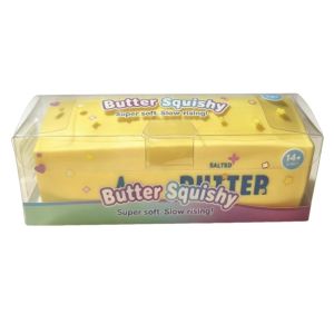 KAWAIIR Crunchy Butter Stick Squeezed Toy Sound Effects 14cm Crackling Butter Bar Portable Creative Sensory Stress Stick Office Desk Toy