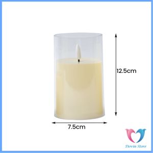 D.S. เทียน LED แสงสีส้ม ใช้เป็นพร็อพช่วยสร้างบรรยากาศที่โรแมนติก ใช้ถ่าน 3A ไม่แถมถ่าน led candle light