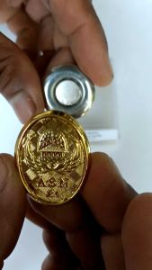 Bross Pin Korpri PNS Oval Batik Premium Original Loind