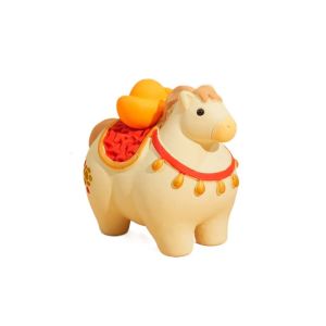 okdeals01 2026 horse year decor 2026新年装饰 马年装饰品 Kawaii Cute Pony Ornament Horse Mascot Resin Cartoon Horse Statue Creative Chinese style Zodiac Horse Figurines Year of The Horse