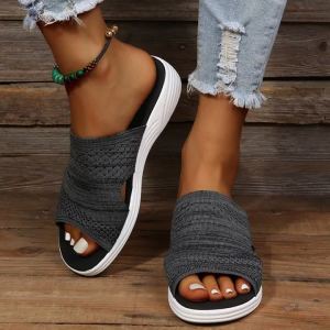 Women Shoes Sandals Summer Party Ladies Shoes Slides Womens Shoes Wedge Sandals Ladies Plus Size Footwear Woman Slippers Female