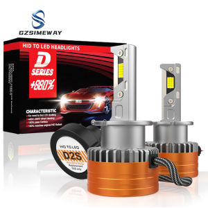 Gzsimeway D1S LED Headlights HID D3S D2S D4S D4R D8S D1R D2R D3R Turbo LED Cat Light Auto 90000LM CSP Chip 6500K White 110W Bulbs Lamp Plug&Play