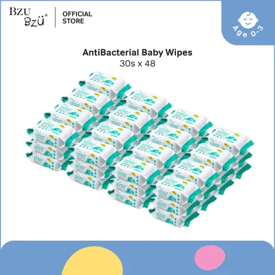 [BUNDLE DEAL] BZU BZU Anti-Bacterial Baby Wipes 30pcs x48
