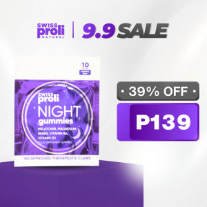 [SACHET] SWISS PROLI Night Melatonin Gummies 10s for Sleep Calm and Mood Support