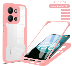 For Xiaomi Redmi 15C 4G 171mm Case 360 Full Body Screen Protector Transparent Case For Redmy 15C 15 C Redmi15C 4G Back Cover