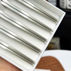 Đũa inox CHOCKMEN CKM5910 đôi đũa CHOCKMEN vân sần chống trơn đũa inox 316 chống trơn đũa inox cao cấp
