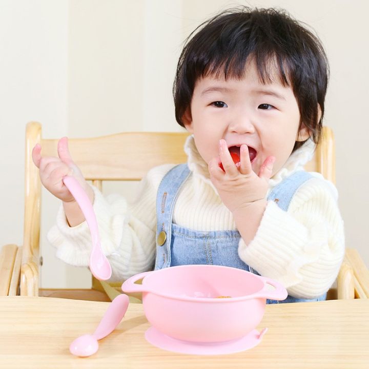 Silicone Suction Cup Bowl Children's Tableware Thickened Complementary 