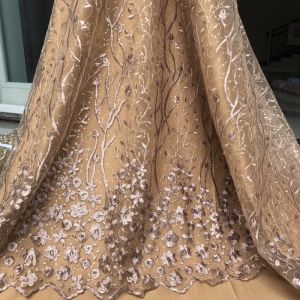 Kain Tule Burdir Motif Akar Bunga Tumpal (Harga Per 0.5m)/ Kain Tille Akar Bunga Tepi/ Brokat Import Murah/ Kain Brokat Tille Mutiara/ Kain Brokat Kebaya/ Kain Brokat Mewah/ Kain Brokat Tille Kekinian/ Brokat Mewah Import 2021