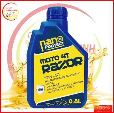 Nhớt Razor Nano Protect 4T 10W40 tổng hợp dành cho xe số tay côn