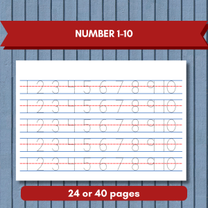 TRACING PAD - 24 or 40 PAGES (A5 SIZE) ALPHABETS / NAME / NUMBER / LINES / SHAPES TRACING