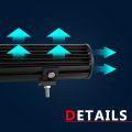 Slayers 20 45in 180W-612W Tri-Baris Lampu LED Bar Offroad Led Bar Combo Led Lampu Kerja Bar untuk Truk SUV ATV 12v-60V. 