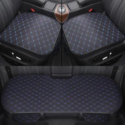 ISABELA🧸✨ Universal Car Seat Cover Set with Flax Cushion - Specifically Fits Perodua Myvi Axia Bezza Ativa | Proton Saga Persona X50 X70 | Toyota Vios | Honda City HR-V Civic [NEW ARRIVAL]