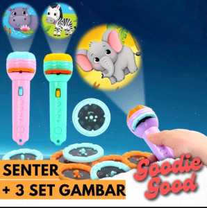 COD Mainan Edukasi Anak Senter Projector MINI / Proyektor 3 in 1
