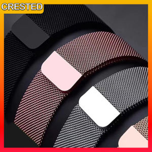 CRESTED Stainless Steel Luxury Metal Strap for Apple Watch Ultra Series 12/11/10/9/8/7/6/SE Bands 49 46 45 44 42 41 40 38mm
