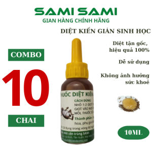 Com bo 10 chai thuốc diệt kiến tận gốc sinh học SAMI chế phẩm diệt kiến gián tận gốc hiệu quả 100% an toàn cho sức khoẻ - SAMI SAMI STORE